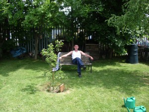 Jason having a rest after all the hard work.