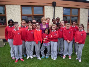 Bn Ui Chadhain with the Green Team