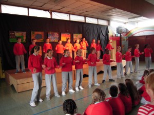 Ms Doherty's class singing their song