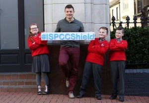Talbot Senior School Students help Brian O'Driscoll launch ISPCC Anti- Bullying Awareness Week
