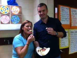 Val and Mr Gilmartin