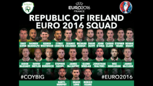 Ireland Soccer Squad Euro 2016 (S Quinn and S Ward)