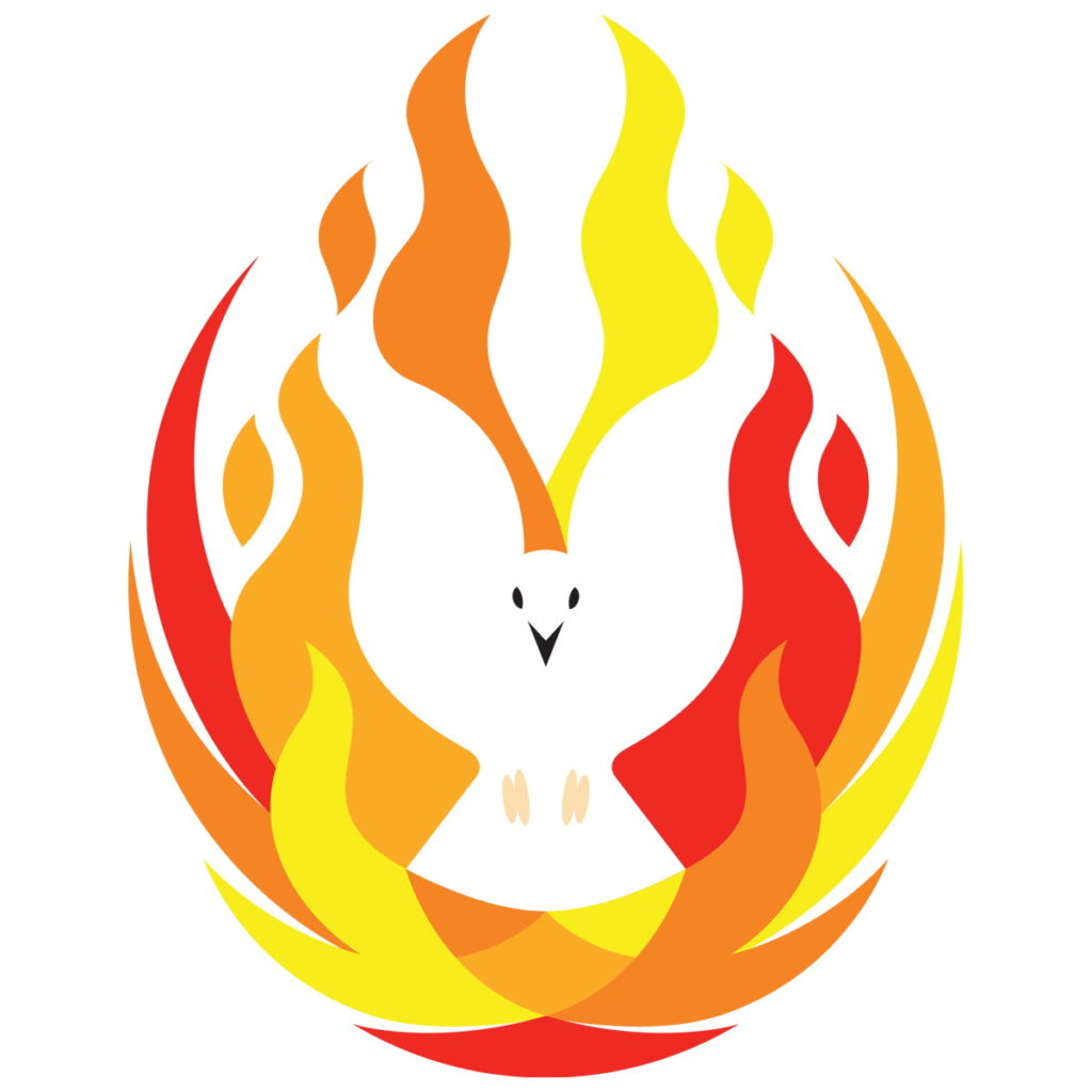 Holy Spirit dove fire wind